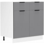 VCM Spodní skříňka se zásuvkou 80 cm „Fasola“, antracitová – Zbozi.Blesk.cz