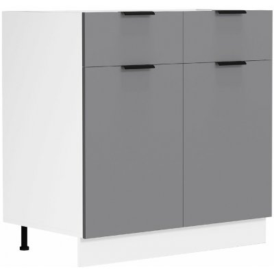 VCM Spodní skříňka se zásuvkou 80 cm „Fasola“, antracitová – Zbozi.Blesk.cz