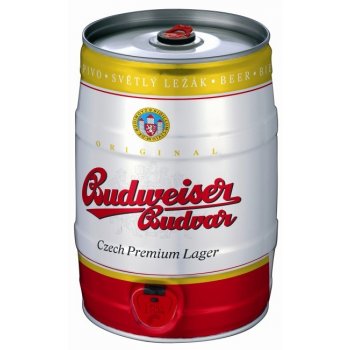 Budweiser Budvar Original světlý ležák 12° 5% 5 l (sud)