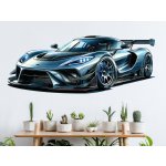 Nalepte.cz samolepka na zeď Auto supersport arch, rozměry 130 x 50 cm – Zboží Dáma