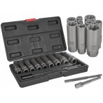 GEKO Hlavice pro demontáž poškozených matic a šroubů, 6-19 mm, prodloužené, 11 ks – Zboží Mobilmania