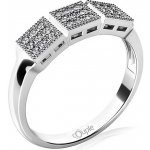 Klenoty Budín Luxusní zlatý prsten Kostka couple v bílém zlatě 6660290 – Zboží Dáma