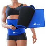 PLATINUM FITNESS, Neoprenový pás na hubnutí modrý FITNESS MAX, 100x25cm 3mm – Hledejceny.cz