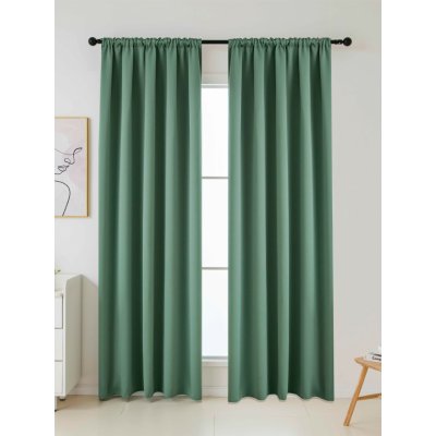 MKLuzkoviny.cz Blackout závěsy Elias olivová – 140 × 250 cm (2 ks) - řasící stuha – Hledejceny.cz