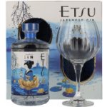 Etsu Gin 43% 0,7 l box (dárkové balení 1 sklenice) – Zboží Mobilmania