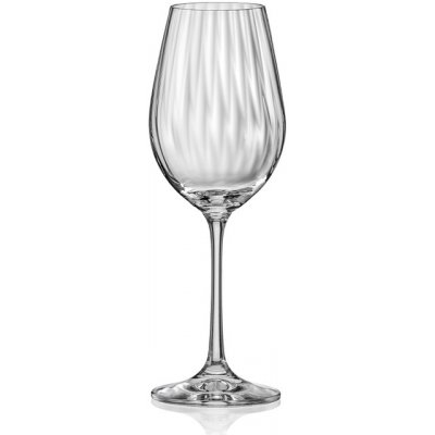 Bohemia Crystal Glass Sklenice na bílé víno Waterfall 40729 22 340 6 x 350 ml