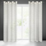 EUROFIRANY ZÁCLONA NA KROUŽCÍCH ARIA 140X250 CM BÉŽOVÁ – Hledejceny.cz