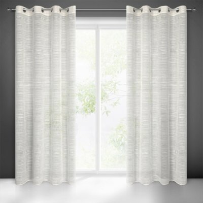 EUROFIRANY ZÁCLONA NA KROUŽCÍCH ARIA 140X250 CM BÉŽOVÁ – Hledejceny.cz