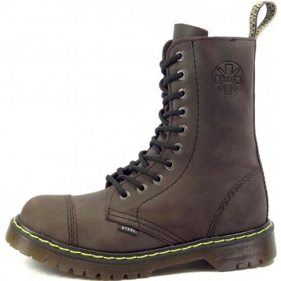 Steel boty 10 dírek 105/106/AL/KEN crazy brown – Hledejceny.cz