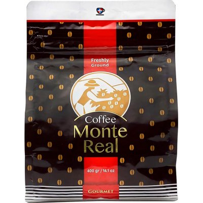 Monte Real Dominican Roasted Bean Coffee zrnková 0,4 kg – Hledejceny.cz