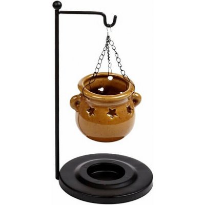 Nefertitis aroma lampa keramická Závěsný kotlík hnědý NF59884 cca 10 x 20 cm – Sleviste.cz