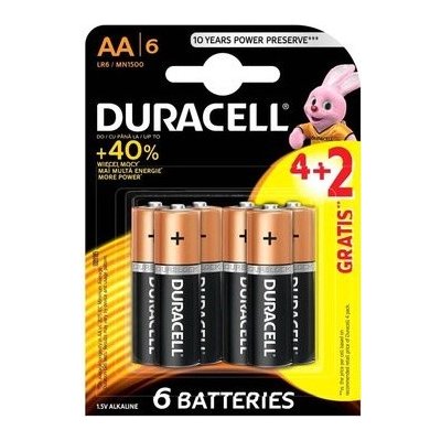 Duracell BASIC AA 6ks 10PP100086 – Zboží Živě