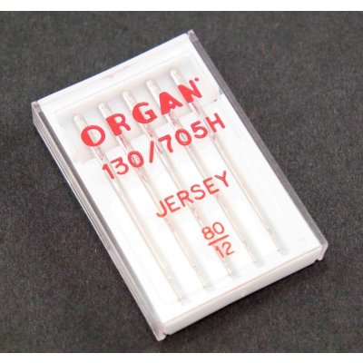 Jehly do šicích strojů Organ Jersey - 5 ks - velikost 80/12 – Zbozi.Blesk.cz