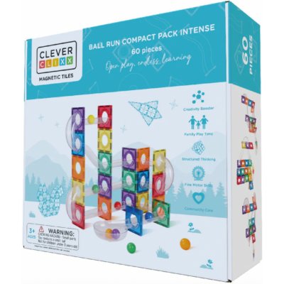 Cleverclixx Kuličkodráha Ball Run Compact Pack Intense 60 ks – Zboží Dáma