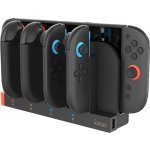iPega SW2185 Nabíjecí Stanice pro JoyCon Ovladače Nintendo Switch 2 Black – Zboží Živě