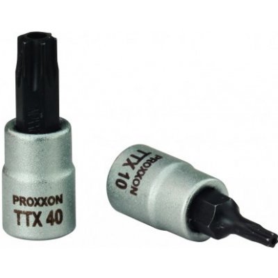 PROXXON Hlavice zástrčná TORX s otvorem 1/4'' (23755, 23752, 23753, 23754, 23756, 23758, 23760, 23761, 23762, 23764) T 30