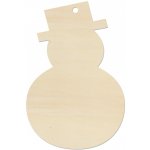 LYMFY Sněhulák 9x6 cm přírodní dřevo – Hledejceny.cz