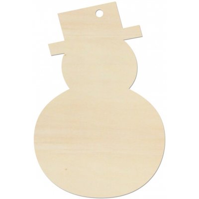 LYMFY Sněhulák 9x6 cm přírodní dřevo – Hledejceny.cz
