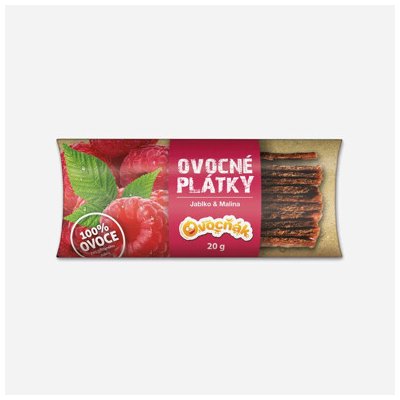 OVOCŇÁK plátky Jablko-Malina 20 g – Zboží Dáma