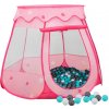 Dětský stan vidaXL Dětský stan na hraní s 250 míčky růžový 102 x 102 x 82 cm