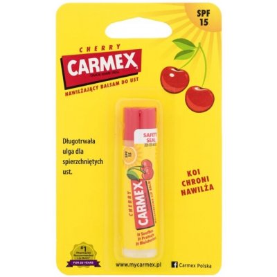 Carmex Cherry Tuhý balzám na rty Třešeň 4,25 g