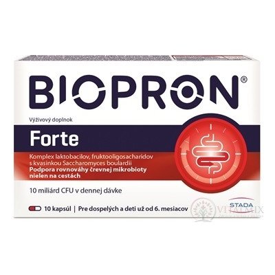 Biopron Forte probiotika + prebiotika na cesty nebo při průjmu 10 tobolek – Hledejceny.cz