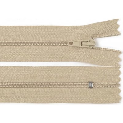 Spirálový zip No 3 délka 20 cm autolock - krémová – Zboží Mobilmania