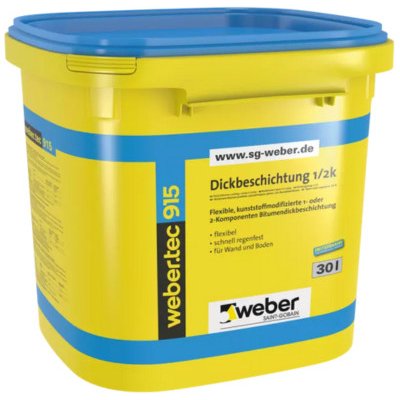 WEBER Webertec 915 bitumenová hydroizolační a lepicí hmota 30 l – Zbozi.Blesk.cz