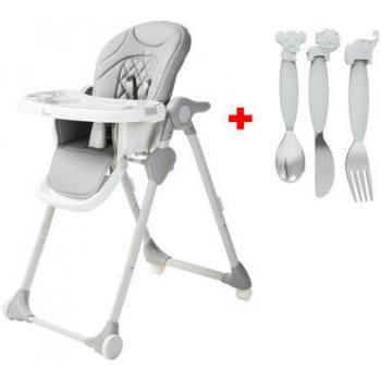 Bo Jungle B-DINNER CHAIR WHEELY Grey