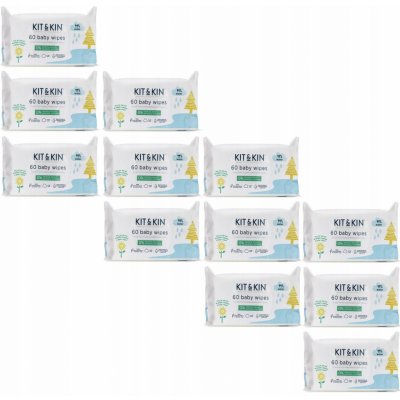 Kit & Kin vlhčené ubrousky 60 ks – Zboží Dáma