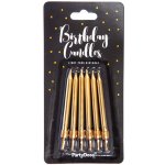 PartyDeco svíčky zlaté – Zboží Dáma