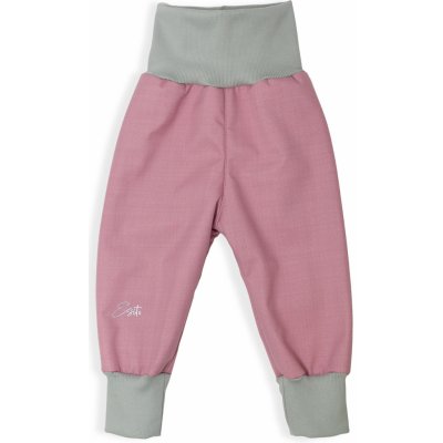 Esito Rostoucí softshellové kalhoty s beránkem Antique pink růžová – Sleviste.cz