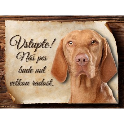 Sport hobby Cedulka Maďarský ohař Vstupte CP250 20 x 15 cm – Zboží Mobilmania