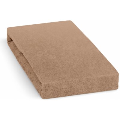 Polášek Prostěradlo froté tmavě béžové 140x220 – Zboží Dáma