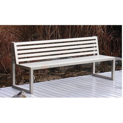 HTI Ocelová lavička Sinus KA-O1010 červená – Zboží Dáma