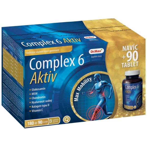 Doplněk stravy Dr.Max Complex 6 Aktiv 180+90 tablet
