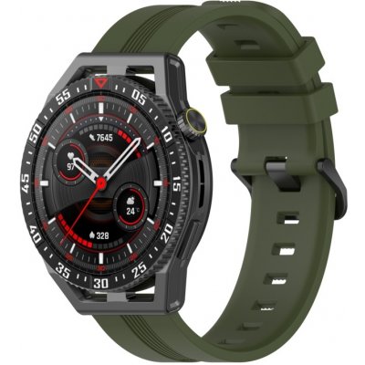 PROTEMIO RUBBER Silikonový řemínek Huawei Watch Buds / GT3 SE / GT3 Pro 46mm zelený 59916
