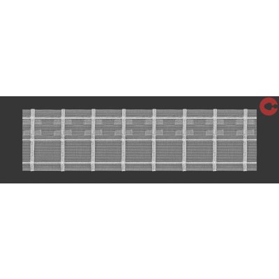 Kovovégarnýže.cz řasící stuha tužkový sklad, 7,5 cm, 1:1,5 Délka řasící stuhy: 30,00m – Zboží Mobilmania