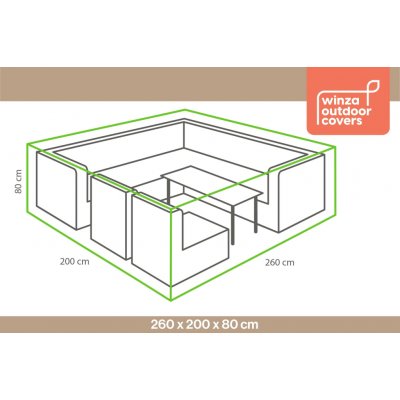 Winza Obal na sedací soupravu čtverec 260 x 200 x 80 cm – Hledejceny.cz