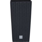 Prosperplast Květináč RATO SQUARE + vklad antracit 29 cm – Zbozi.Blesk.cz