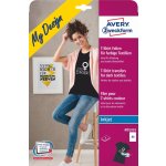 Avery Zweckform MD1003 Nažehlovací fólie pro Inkjet 4 x A4 na tmavý a barevný textil – Hledejceny.cz