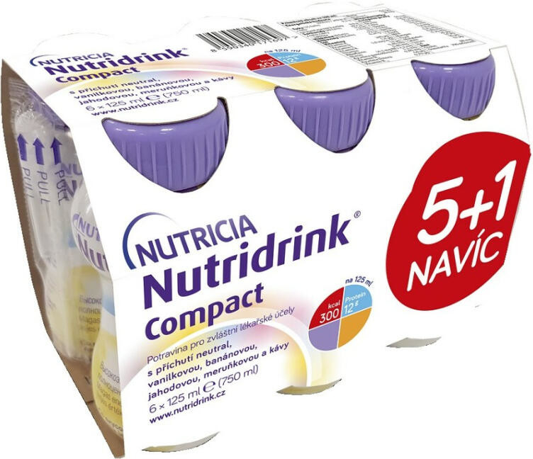 NUTRIDRINK COMPACT 5+1 POR SOL 6X125ML