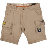 Alpha Industries kalhoty krátké Crew short Patch pískové – Hledejceny.cz