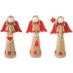 Anděl Přerov Anděl jutový s červenými křídly 37 cm – Zbozi.Blesk.cz