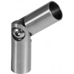 Nerezová ocel, vnější, nastavitelná spojka s kloubem (0°-100°), pro spojení dvou trubek ⌀12 mm, AISI304, abrazivní – Sleviste.cz