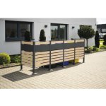 Westmann Planum 4 plechový 330 x 90 x 120 cm dřevo antracit – Zboží Dáma