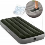 Intex DURA-BEAM DOWNY AIRBED WITH FOOT BIP nafukovací postel 76x191x25 cm 64760 – Zboží Dáma