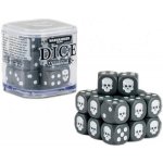 Kostky Warhammer Dice Cube (20 ks), šestistěnné, černé – Zboží Živě