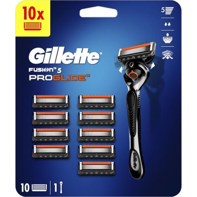 Gillette Fusion5 ProGlide + 10 ks hlavic – Zbozi.Blesk.cz