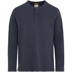 Camel Active tričko HENLEY 1/1 ARM modrá